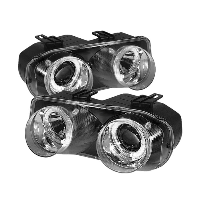 Spyder Acura Integra 94-97 Projector Headlights LED Halo -Chrome High H1 Low 9006 PRO-YD-AI94-HL-C SPYDER Headlights  AXOPROS