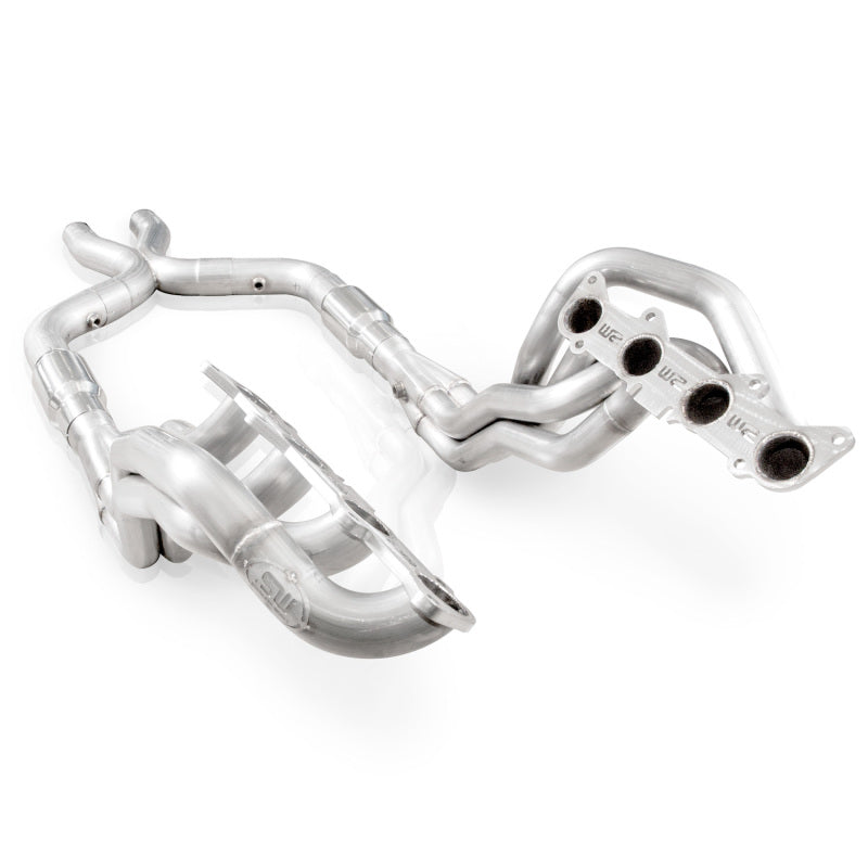 Stainless Works 2011-14 Mustang GT Headers 1-7/8in Primaries High-Flow Cats 3in X-Pipe Stainless Works Catback  AXOPROS