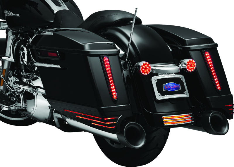 Kuryakyn Rear Fender Accents FLHX & FLTR Models Chrome Kuryakyn Exterior Trim  AXOPROS