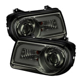 Spyder Chrysler 300C 05-10 Projector Headlights LED DRL Smoke High/Low H7 PRO-YD-C300C-DRL-SM SPYDER Headlights  AXOPROS