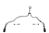 Corsa 2021-2024 Ford F-150 Regular Cab/6.5in Bed 5.0L V8 Xtreme Cat-Back Dual Rear Exit-Black PVD CORSA Performance Catback  AXOPROS