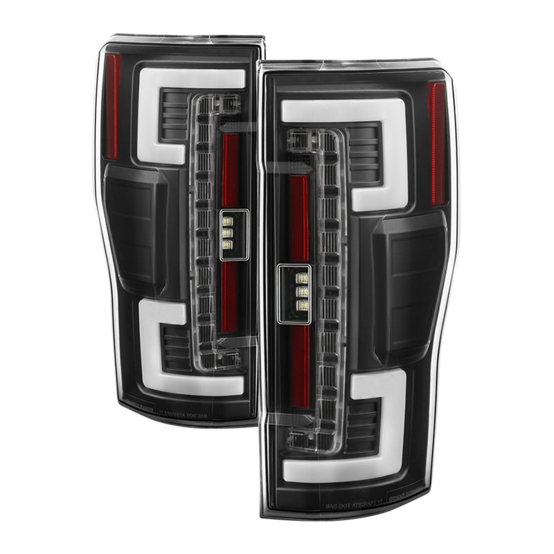 Spyder 17-18 Ford F250 (w/Blind Spot Sens./LED Model Only) LED Tail Lights-Blk ALT-YD-FS17BS-LED-BK SPYDER Tail Lights  AXOPROS