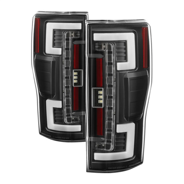 Spyder 17-18 Ford F250 (w/Blind Spot Sens./LED Model Only) LED Tail Lights-Blk ALT-YD-FS17BS-LED-BK SPYDER Tail Lights  AXOPROS
