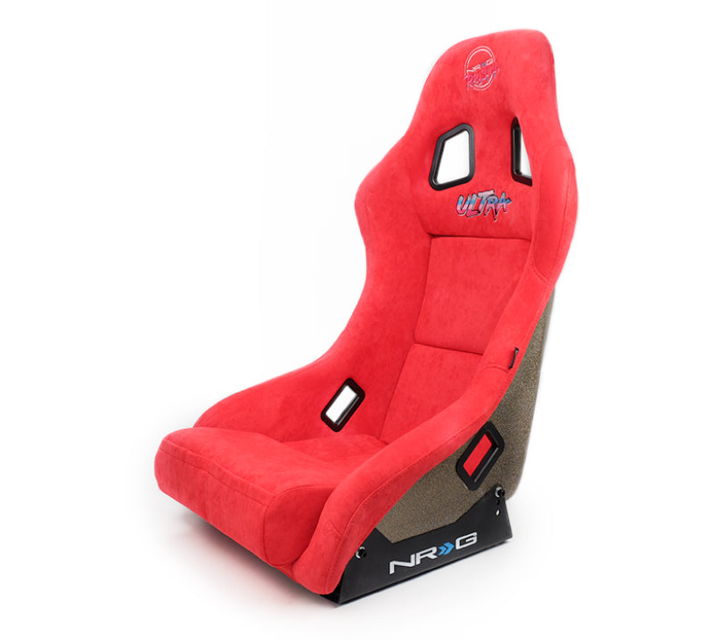 NRG FRP Bucket Seat ULTRA Edition - Medium (Red Alcantara/Pearlized Back) NRG Race Seats  AXOPROS