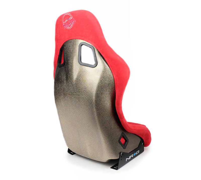 NRG FRP Bucket Seat ULTRA Edition - Medium (Red Alcantara/Pearlized Back) NRG Race Seats  AXOPROS