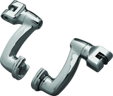 Kuryakyn Longhorn Offset Peg Mounts Chrome (Pair) Kuryakyn Footpegs  AXOPROS