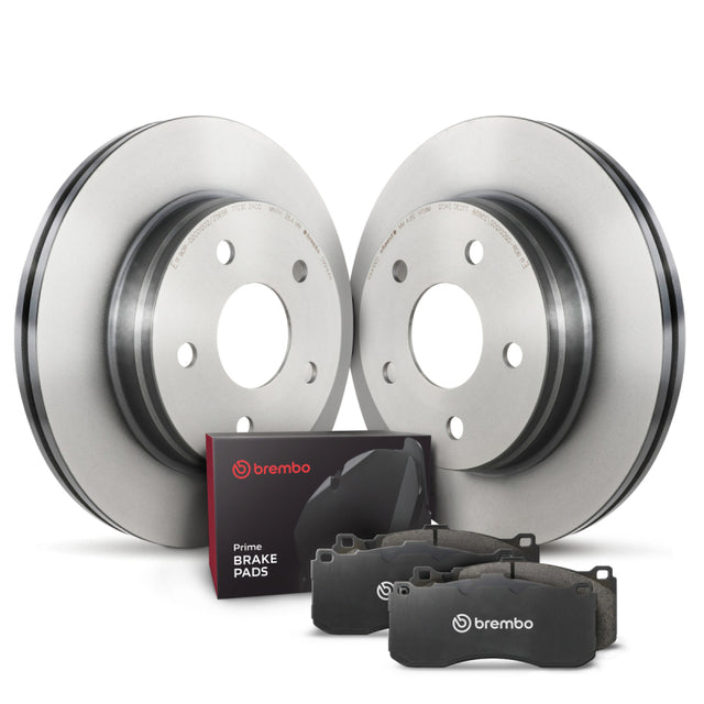 Brembo OE 16-21 Audi TT Quattro/18-19 Volkswagen Tiguan Rear Disc Brake Kit Brembo OE Brake Rotors - OE  AXOPROS