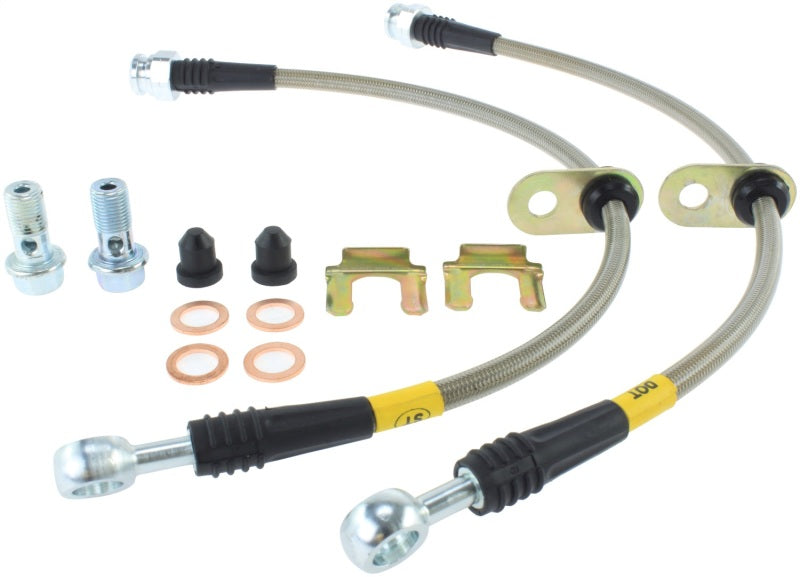 StopTech 2014 Ford Fiesta ST Stainless Steel Front Brake Lines Stoptech Brake Line Kits  AXOPROS