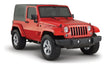 Bushwacker 07-18 Jeep Wrangler Pocket Style Flares 2pc Fits 2-Door Sport Utility Only - Black Bushwacker Fender Flares  AXOPROS