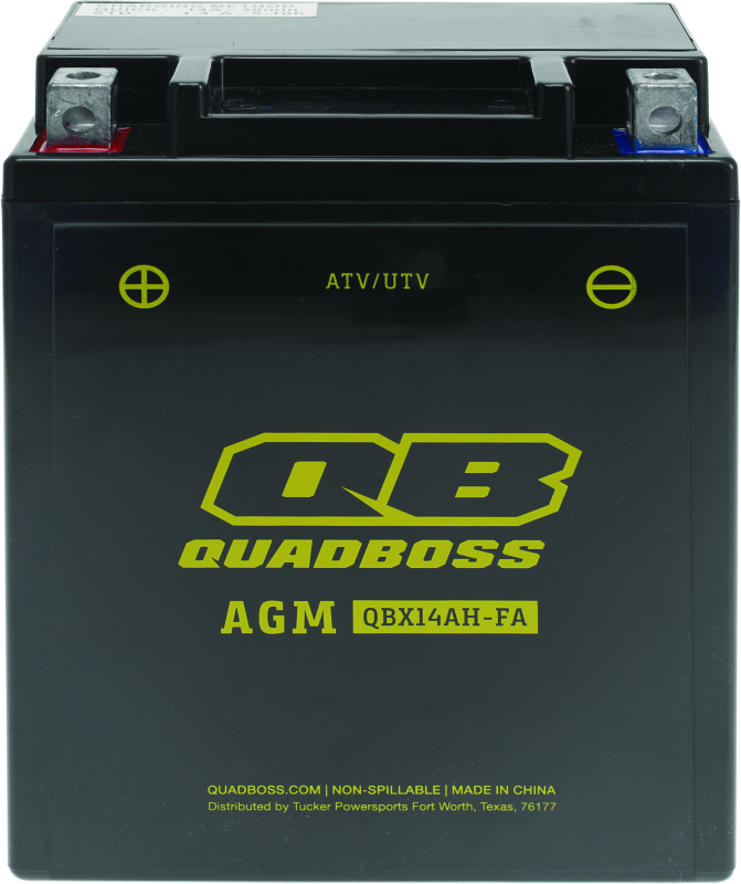 QuadBoss Maintenance-Free AGM Battery QBX14AH-FA QuadBoss Batteries  AXOPROS