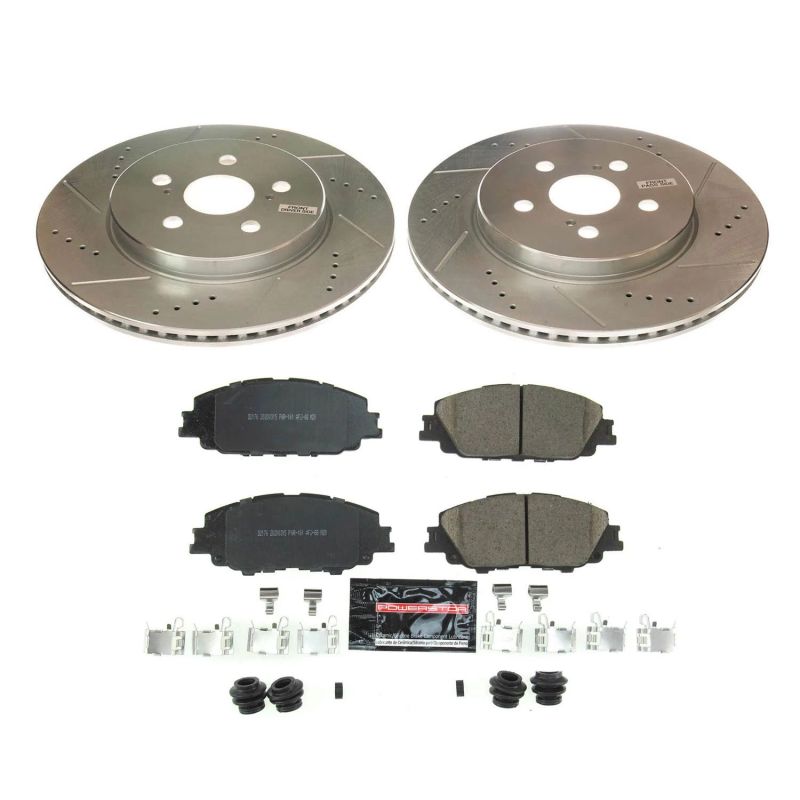 Power Stop 2019 Toyota Corolla Front Z23 Evolution Sport Brake Kit PowerStop Brake Kits - Performance D&S  AXOPROS