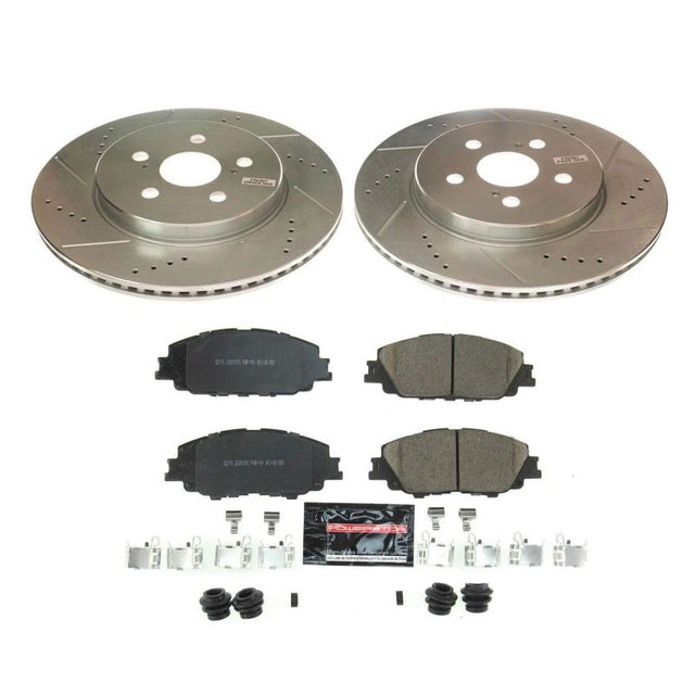 Power Stop 2019 Toyota Corolla Front Z23 Evolution Sport Brake Kit PowerStop Brake Kits - Performance D&S  AXOPROS