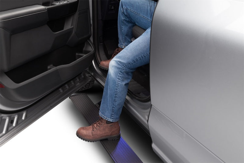 AMP Research 1999-2006 Chevy/GMC Silverado/Sierra Extended/Crew PowerStep - Black AMP Research Running Boards  AXOPROS