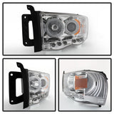 Spyder Dodge Ram 1500 02-05/Ram 2500 03-05 Projector Headlights LED Halo LED Chrm PRO-YD-DR02-HL-C SPYDER Headlights  AXOPROS