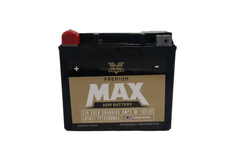 Twin Power GYZ-20H Premium MAX Battery Replaces H-D 65991-82B Made in USA 320 CCA TwinPower Batteries  AXOPROS