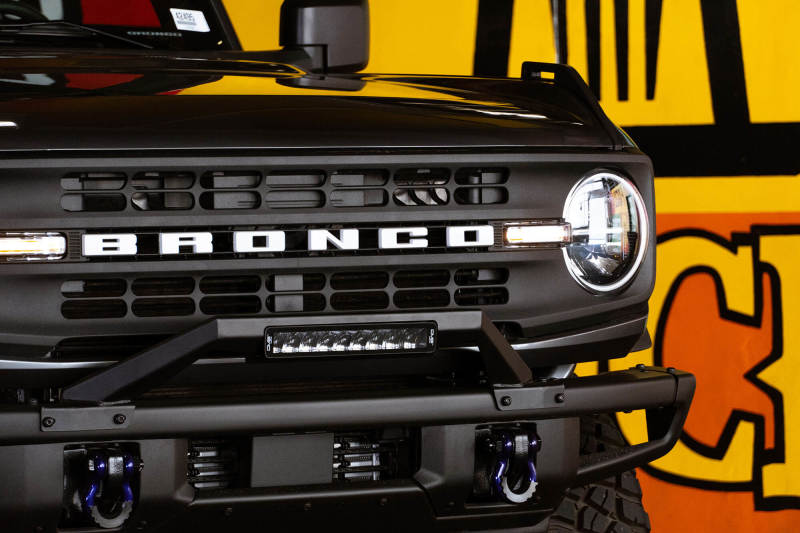 DV8 Offroad 21-22 Ford Bronco Factory Modular Front Bumper Bull Bar DV8 Offroad Bumpers - Steel  AXOPROS