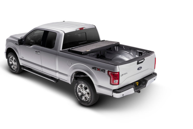 UnderCover 17-20 Ford F-250/F-350 6.8ft Ultra Flex Bed Cover - Matte Black Finish Undercover Bed Covers - Folding  AXOPROS