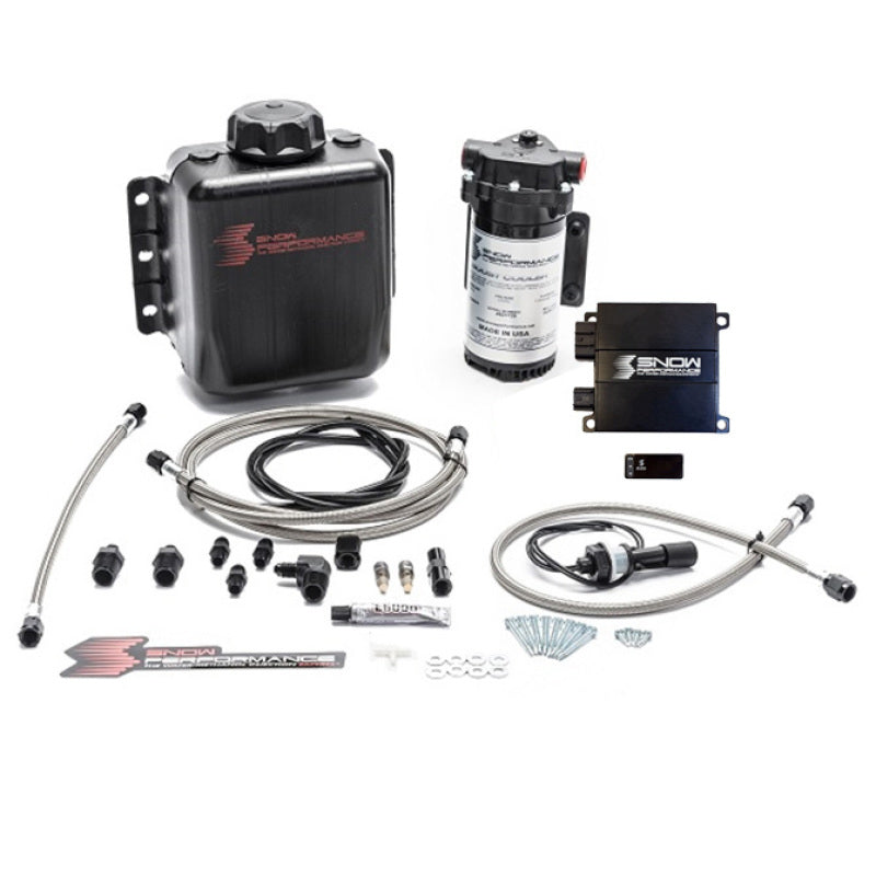 Snow Performance Stg 2 Boost Cooler Prog. Engine Mount Water Injection Kit (SS Braid Line & 4AN) Snow Performance Water Meth Kits  AXOPROS