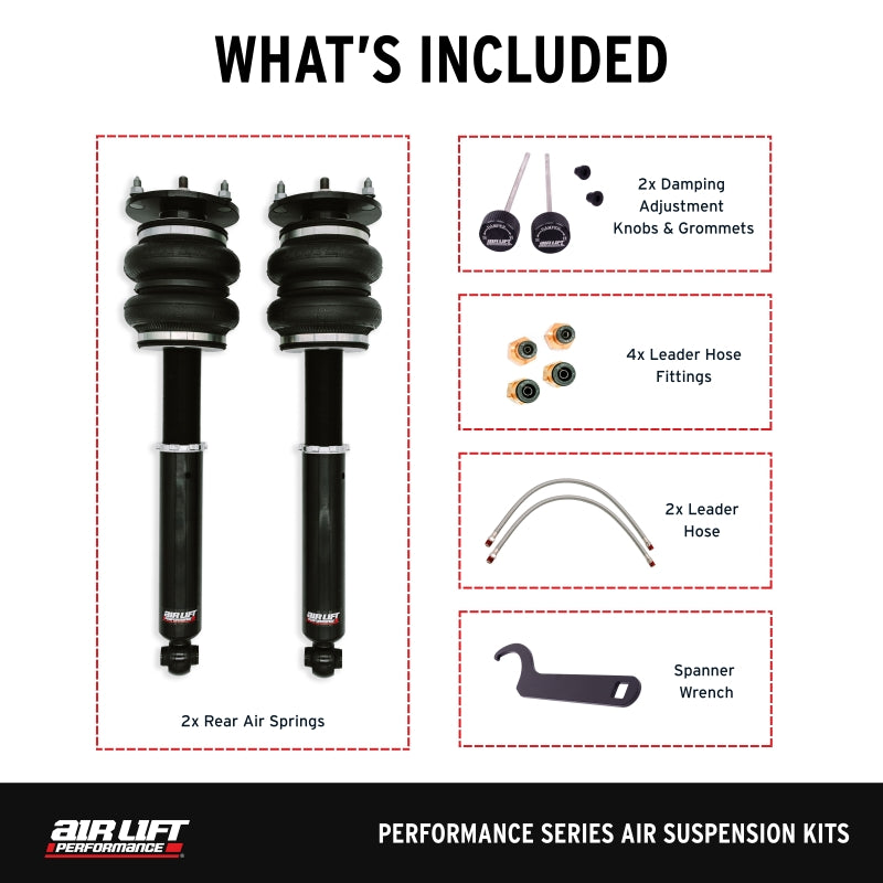 Air Lift Performance 89-00 Lexus LS400 Rear Air Suspension Kit Air Lift Air Suspension Kits  AXOPROS