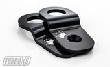 Turbo XS 15-16 Subaru WRX/STI Billet Aluminum Radiator Stay - Black Turbo XS Radiator Stays  AXOPROS