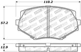StopTech Performance 94-97/99-05 Miata w/Normal Suspension Front Brake Pads D635 Stoptech Brake Pads - Performance  AXOPROS