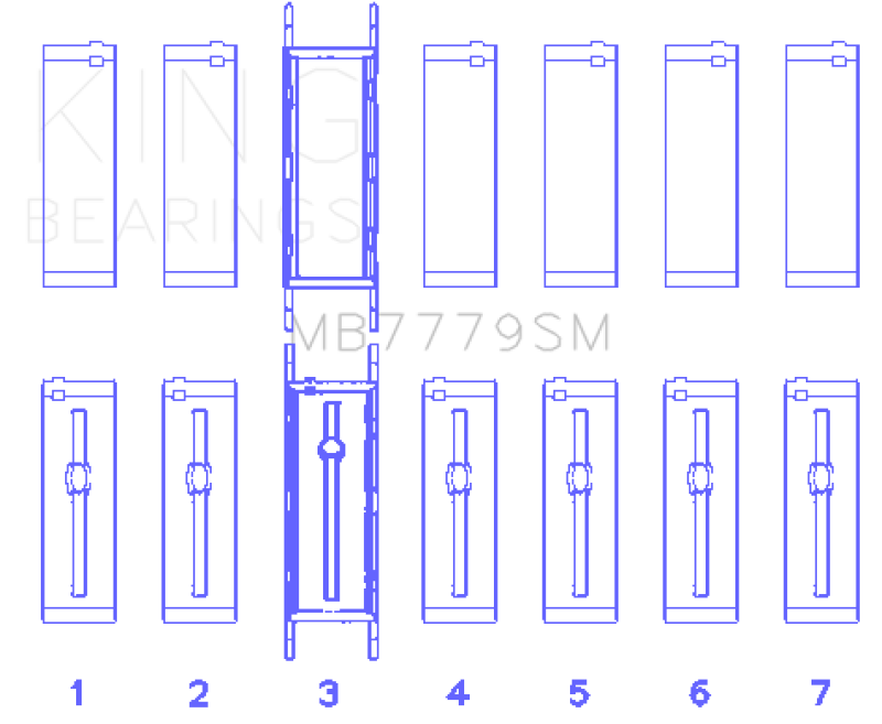 King BMW B58B30A Main Bearing Set King Engine Bearings Bearings  AXOPROS