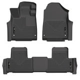 Husky Liners 2022 Acura MDX Weatherbeater Black Front & 2nd Seat Floor Liners Husky Liners Floor Mats - Rubber  AXOPROS