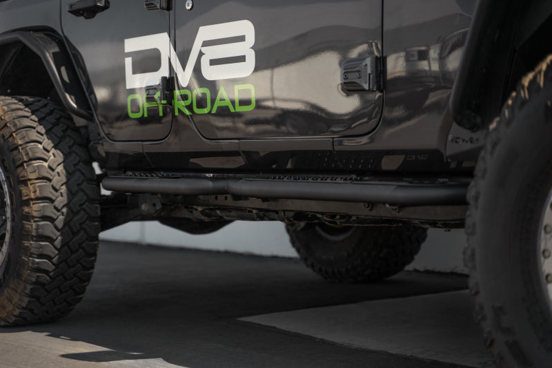 DV8 Offroad 18-23 Jeep Wrangler JL 4 Door Body/Pinch Weld Mounted Step DV8 Offroad Side Steps  AXOPROS