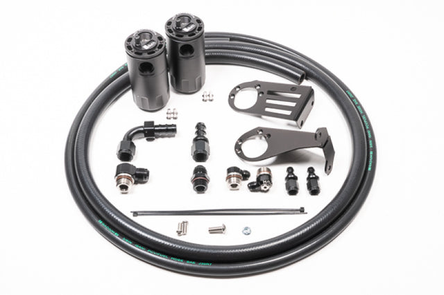 Radium Engineering Nissan S15 Silvia/200SX Dual Catch Can Kit Fluid Lock Radium Engineering Oil Catch Cans  AXOPROS