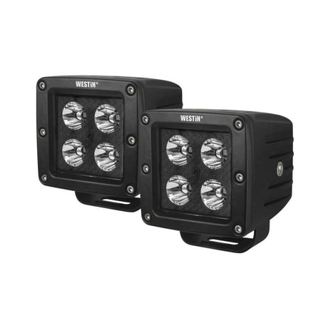 Westin Westin LED Auxiliary Light 3.2in x 3.0in Spot w/5W Cree - Black Light Bars & Cubes aftermarket performance part