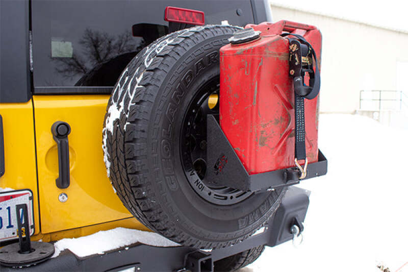 Fishbone Offroad Spare Tire Jerry Can Mount Fishbone Offroad Truck Bed Rack  AXOPROS