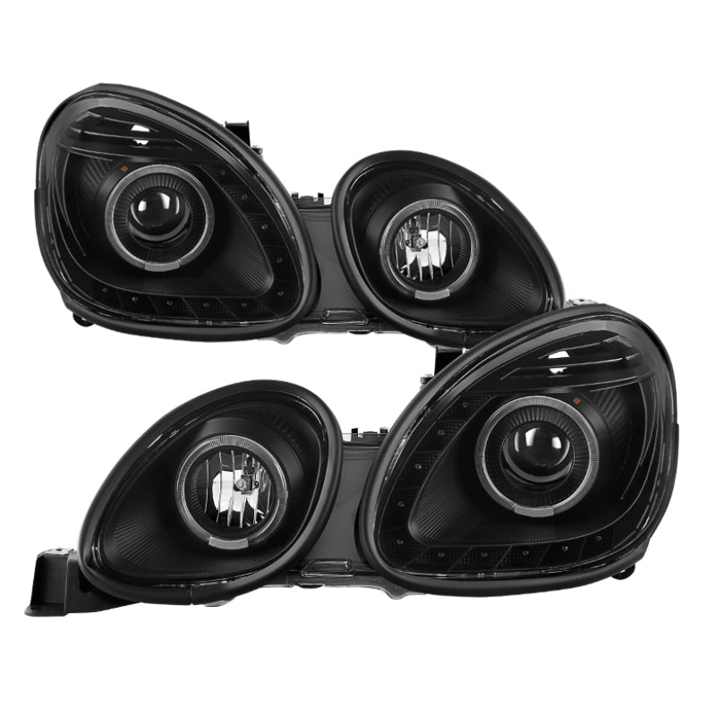 Xtune Lexus GS300/GS400/GS430 98-05 Halogen Only Halo Projector Headlights Black PRO-JH-LGS98-LED-BK SPYDER Headlights  AXOPROS