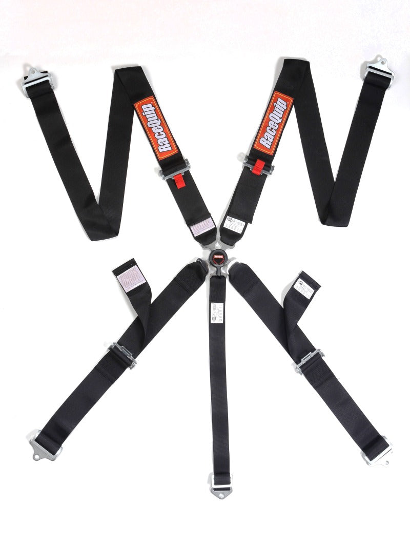 RaceQuip Black SFI CAMLOCK 5pt PU Lap Seat Belt Racequip Seat Belts & Harnesses  AXOPROS