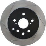 StopTech 13-14 Lexus GS300/350/400/430 Slotted Sport Rear Right Brake Rotor Stoptech Brake Rotors - Slotted  AXOPROS