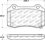 StopTech Performance 10+ Camaro Rear Brake Pads Stoptech Brake Pads - Performance  AXOPROS