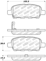 StopTech Performance 6/02-08 350z / 01-08 G35 Rear Brake Pads Stoptech Brake Pads - Performance  AXOPROS