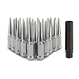 Mishimoto Mishimoto Steel Spiked Lug Nuts M12 x 1.5 24pc Set Chrome Mishimoto Lug Nuts  AXOPROS