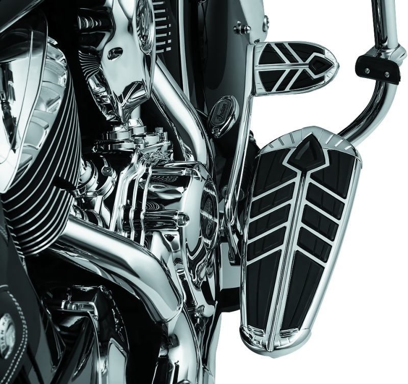 Kuryakyn Spear Brake Pedal Pad For 14-23 Indian Models Chrome Kuryakyn Pedals  AXOPROS