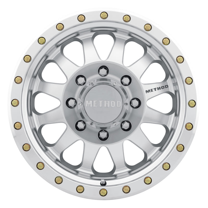 Method MR304 Double Standard 17x8.5 0mm Offset 8x6.5 130.81mm CB Machined/Clear Coat Wheel Method Wheels Wheels - Cast  AXOPROS