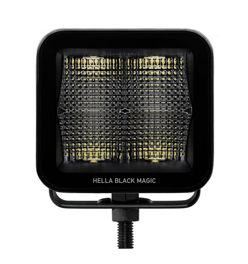 Hella Universal Black Magic 3.2in L.E.D. Cube Kit - Flood Beam Hella Fog Lights  AXOPROS