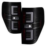 Spyder 09-14 Ford F150 V2 Light Bar LED Tail Lights - Blk Smoke (ALT-YD-FF15009V2-LBLED-BSM) SPYDER Tail Lights  AXOPROS