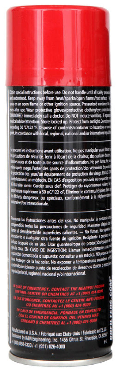 K&N 6.5 OZ Aerosol Spray Air Filter Oil - AXOPROS