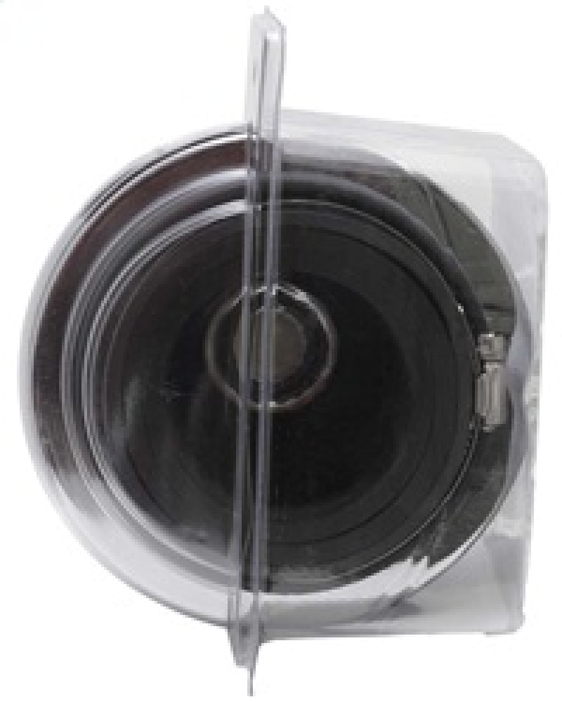 K&N Universal Air Filter Chrome Round Tapered Blue - 4in Flange ID x 1.125in Flange Length x 5.5in H K&N Engineering Air Filters - Universal Fit  AXOPROS