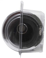 K&N Universal Air Filter Chrome Round Tapered Blue - 4in Flange ID x 1.125in Flange Length x 5.5in H K&N Engineering Air Filters - Universal Fit  AXOPROS