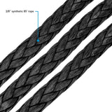 Borne Off-Road 10K Winch - Black Synthetic Rope Borne Off-Road Winches  AXOPROS