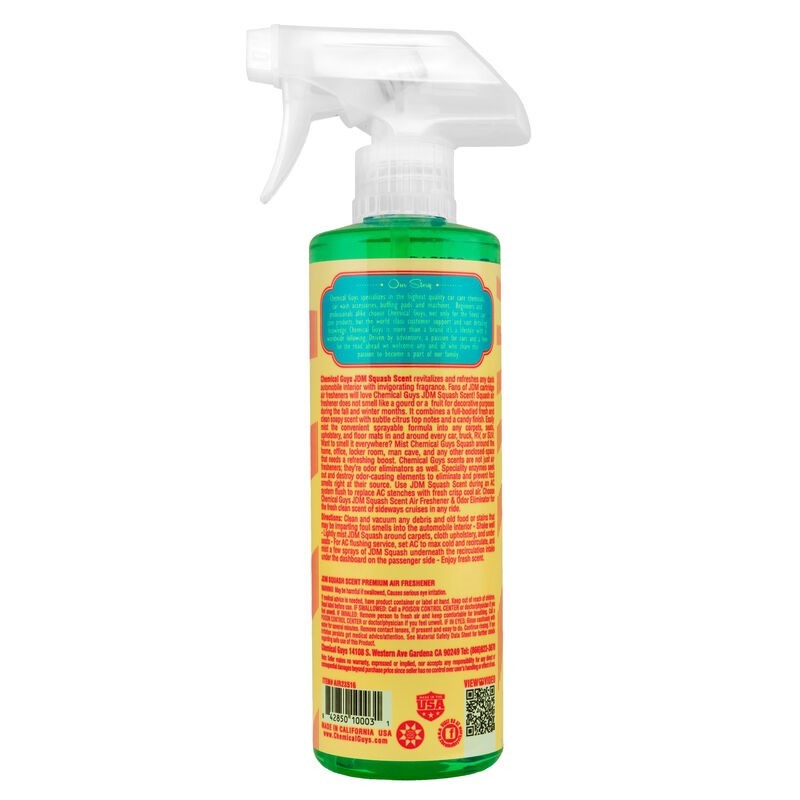 Chemical Guys JDM Squash Air Freshener & Odor Eliminator - 16oz Chemical Guys Surface Cleaners  AXOPROS