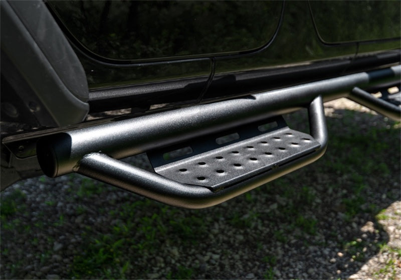 N-Fab RS Nerf Step 07-18 Jeep Wrangler JK 4DR - Full Length - Tex. Black N-Fab Side Steps  AXOPROS