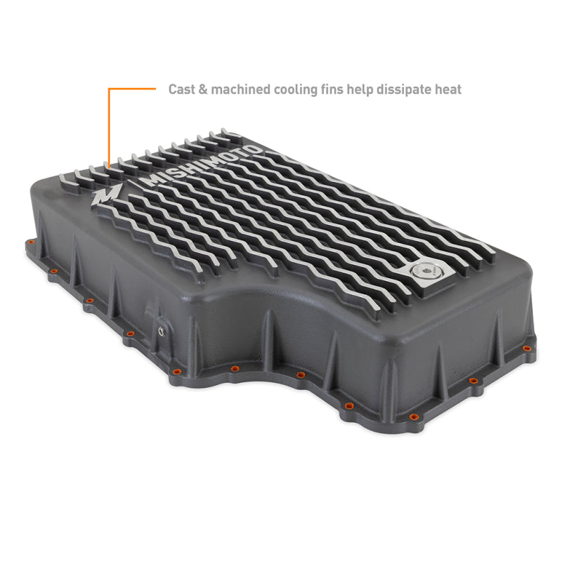 Mishimoto 2011+ Powerstroke 6R140 Transmission Pan - Cast - GR Mishimoto Transmission Pans  AXOPROS