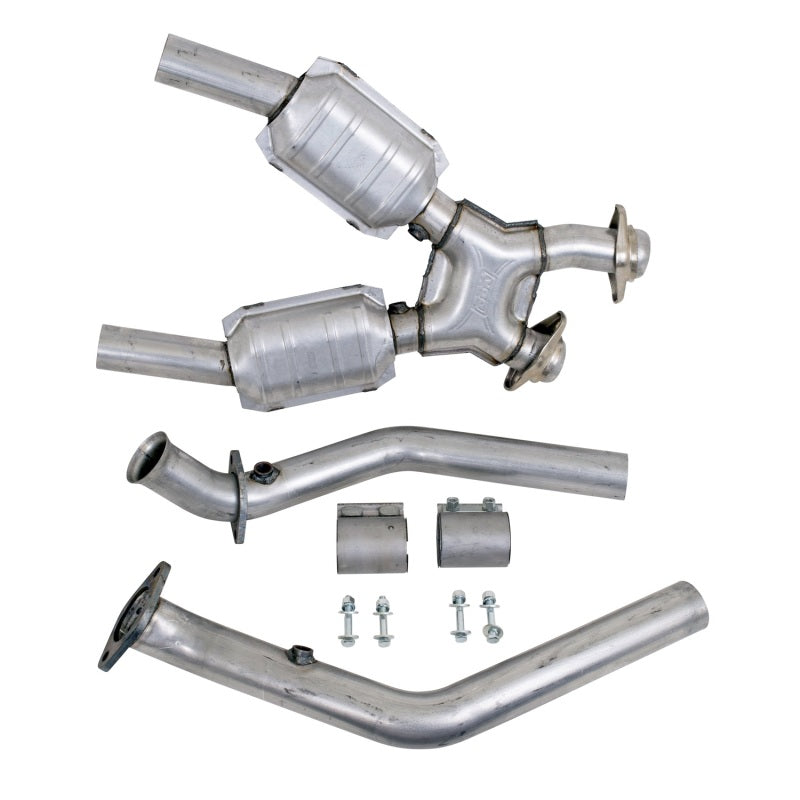 BBK 99-04 Mustang 4.6 GT / Cobra High Flow X Pipe With Catalytic Converters - 2-1/2 BBK Catback  AXOPROS