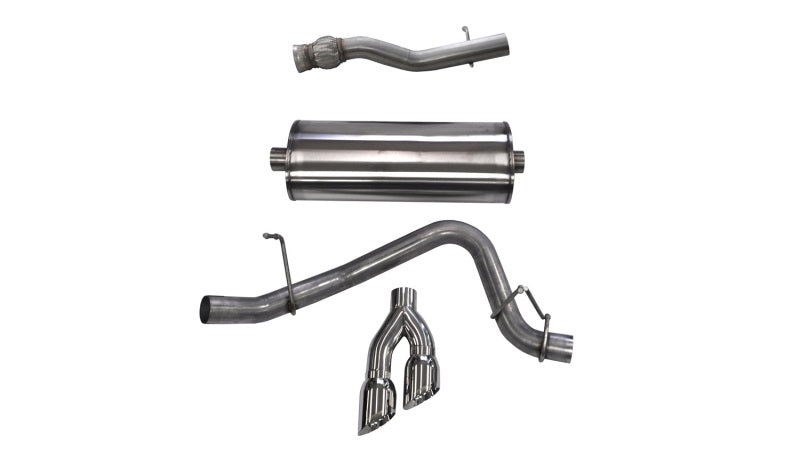 Corsa 2015-2020 GMC Yukon Denali XL 6.2L V8 3in Cat-Back Single Side Exit Twin 4in Polished Tips CORSA Performance Catback  AXOPROS